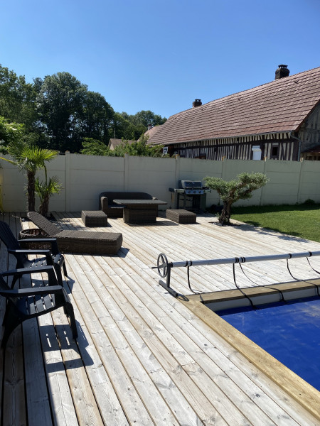 Terrasse en bois exotique à ALIZAY